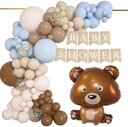 BALÓNKY Ozdoby na mašličku BEAR BABY SHOWER banner