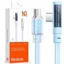 MCDODO UHLOVÝ KÁBEL USB-C RÝCHLO NABÍJANIE USB TYP C 3A 65W MODRÁ 1M