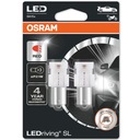 Osram prémiová nová P21W červená LED žiarovka