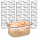 Obdĺžniková PP nádoba s vrchnákom 125 ml (100 ks)