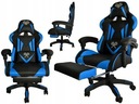 Otočná herná kancelárska stolička / čierno-modrá / MALATEC