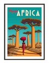 OBRAZOVÝ PLAGÁT V RÁME 33x43 cm Afrika P1285