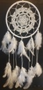 Dream Catcher Biele perie čipky 40 cm