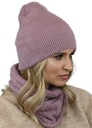 Dámska súprava teplého čiapky Snood, Dusty Pink AL2