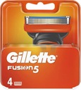4 x Gillette Fusion5 náhradné čepele nožov Original