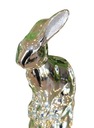 Strieborný zajac veľkonočné perlové uši H17.5