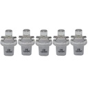 LED žiarovka T5 R5, objímka b8,5d w1,2w 12v biela x 5