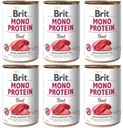 Brit Mono Protein Beef 6 plechoviek 400 g