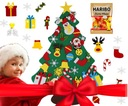 Filcový set vianočného stromčeka s ozdobami Umelý vianočný stromček pre deti + ZADARMO