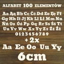 Abeceda drevené písmená preglejka SET 100 EL
