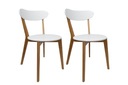 Stolička JEGI, drevo/biela, obývačka, jedáleň