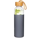 Univerzálna sklenená fľaša na vodu silikónová 500 ml
