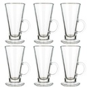 Poháre na latte s uškom, VYSOKÉ 14,8 cm, 260 ml x6