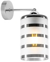 MODERNÉ SKLENENÉ NÁstenné svietidlo CHROME LED