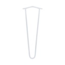 MORIA DESIGN Kovové nábytkové nohy ku komode Hairpin, 20 cm, priemer 10, biela