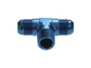 T-kus adaptér M-M-M AN6 - 1/4 NPT - AN6 Modrý