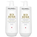 Goldwell DS Rich Repair šampón 2x ​​1000 ml regeneračná vlasová sada