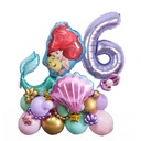 MERMAID ARIEL NARODENINOVÝ SET FÓLIOVÝ BALÓN 27 ks