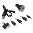 USB micro mini iPhone 30pinová nabíjačka do auta