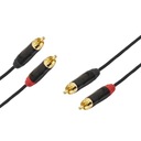 SSQ RCARCA1 - 2xRCA-2xRCA kábel, 1 meter
