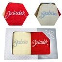 Sada dvoch veľkých uterákov pre babičku a dedka 70x140