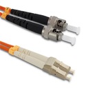 Qoltec prepojovací kábel z optických vlákien LC/UPC - ST/UPC | M