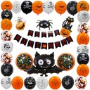 SÚPRAVA HALLOWEEN BALÓNKY DEKORÁCIA NA PANNER ZÁVISNÉ TEKVICE VEĽKÉ NETOPIERI