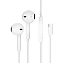 UNIVERZÁLNE SLÚCHADLÁ DO UŠÍ USB-C MIKROFÓN + DIAĽKOVÉ OVLÁDANIE ZVUKU