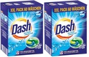 DASH Univerzálne biele kapsule na pranie univerzálne 3v1 2x60 praní