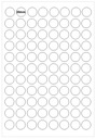 Nálepkové štítky pre tlačiareň KOŁA, fi2cm 88x, na A4