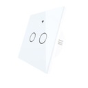 Tuya Glass Double Touch Wi-Fi LED svetelný spínač