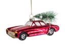 SKLENENÁ GUĽA NA VIANOČNÝ STROMČEK RETRO AUTO VIANOČNÝ STROMČEK