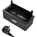 Čierna stolová zásuvka USB HDMI RJ45 SPS-B26B