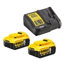 2x 18V BATÉRIA DCB184 + DCB115 P2 nabíjačka DeWALT