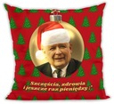 Vtipný vianočný vankúš pre prezidenta Jarosława PIS