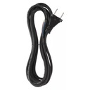 Gumený prepojovací kábel 2×1,0mm, 5m, čierny
