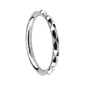 Titánový ozdobný prsteň CLICKER - PIERCING - 1,2/10
