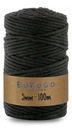 Spletená struna PRE MACRAME ČIERNA 100m 5mm