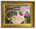 OBRAZ SVÄTÁ RODINA 40X50 ZLATÝ RÁM JEŽIŠ ​​JOSEPH