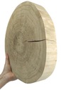 Dubový plátok odkôrnený 25-30 cm/hrúbka. 5 cm/ Brúsenie