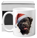 hrnček so psíkom STAFFORDSHIRE BULL TERIÉR Santa čiapka staffik staffík psík