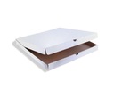 Biele krabice na pizzu 40 x 40 x 4 cm 50 ks.