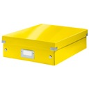 Krabička s priehradkou LEITZ CLICK&STORE WOW A4 žltá