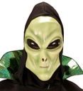 Zelená latexová maska ​​mimozemšťana UFO Alien