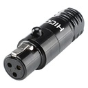 HICON HI-XMCF3-B Mini-XLR kompakt, 3-pólový, m