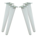 Drevené nohy 45 cm buk biely šikmý set