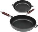 Panvica 24 cm, liatina, hlboká, ťažká, INDUKCIA PLYNU