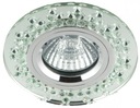 Candellux SS-17 CH/TR MR16 chróm strop. pevné okrúhle sklo transperen