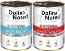 Dolina Noteci Junior mokré krmivo pre psov, mix príchutí, 400g, sada 10 kusov
