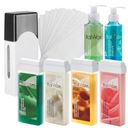 ItalWax Depilačná sada 4x vosk na rolke + voskové HEATER Strips